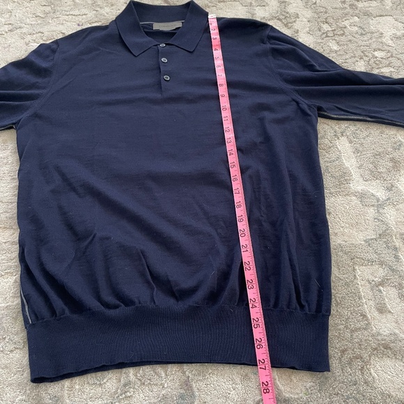 Corneliani virgin wool polo sweater size M - Picture 7 of 13
